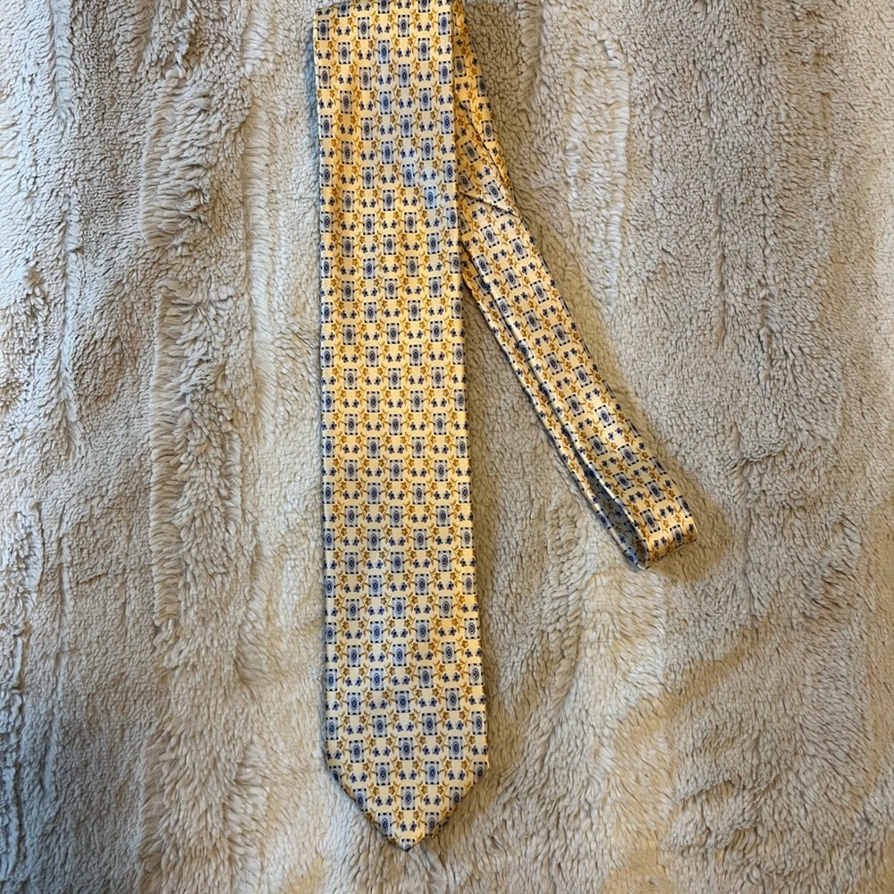 Yellow Patterned Tie